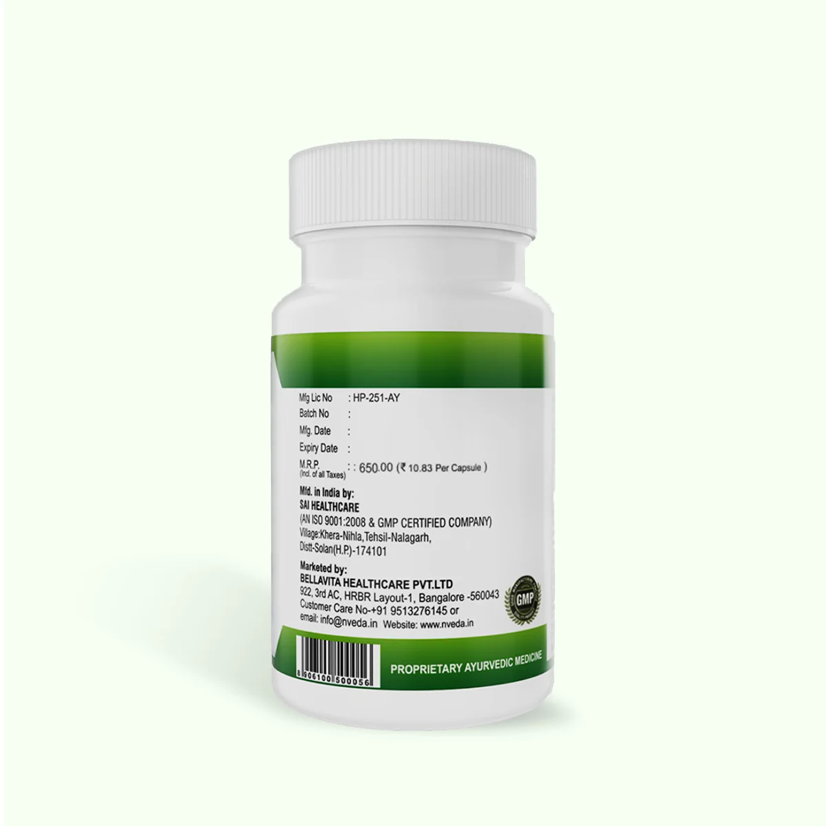Nveda B Capsules for High BP Support – 60 Veg Capsules - Image 7