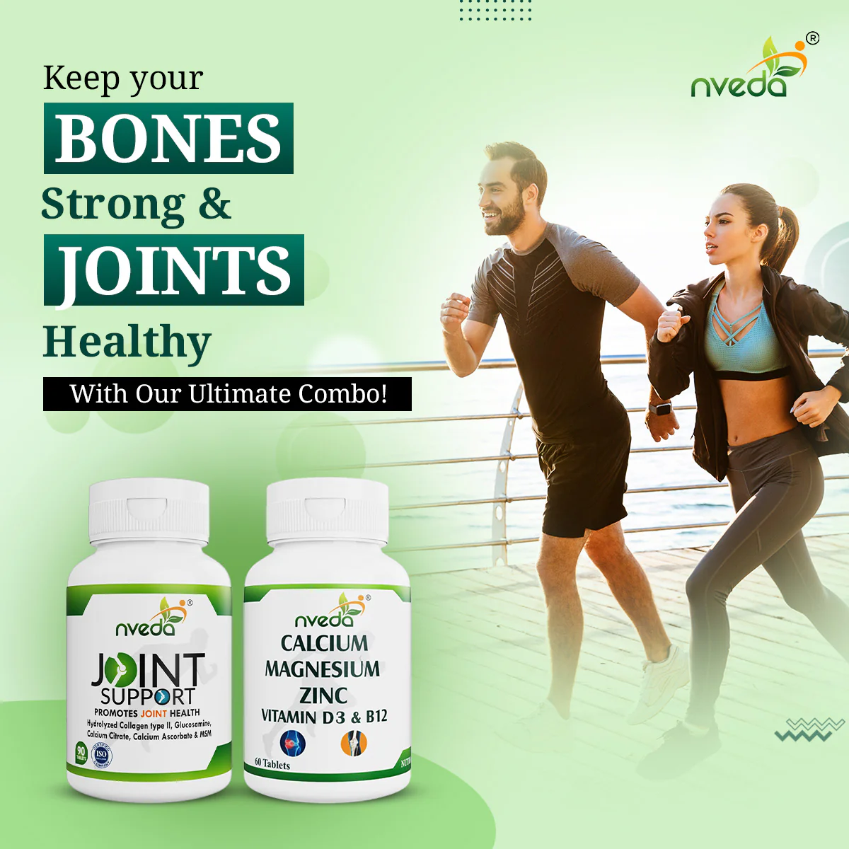 Nveda Joint Support 90 & Calcium - Complex Combo Pack - Image 4