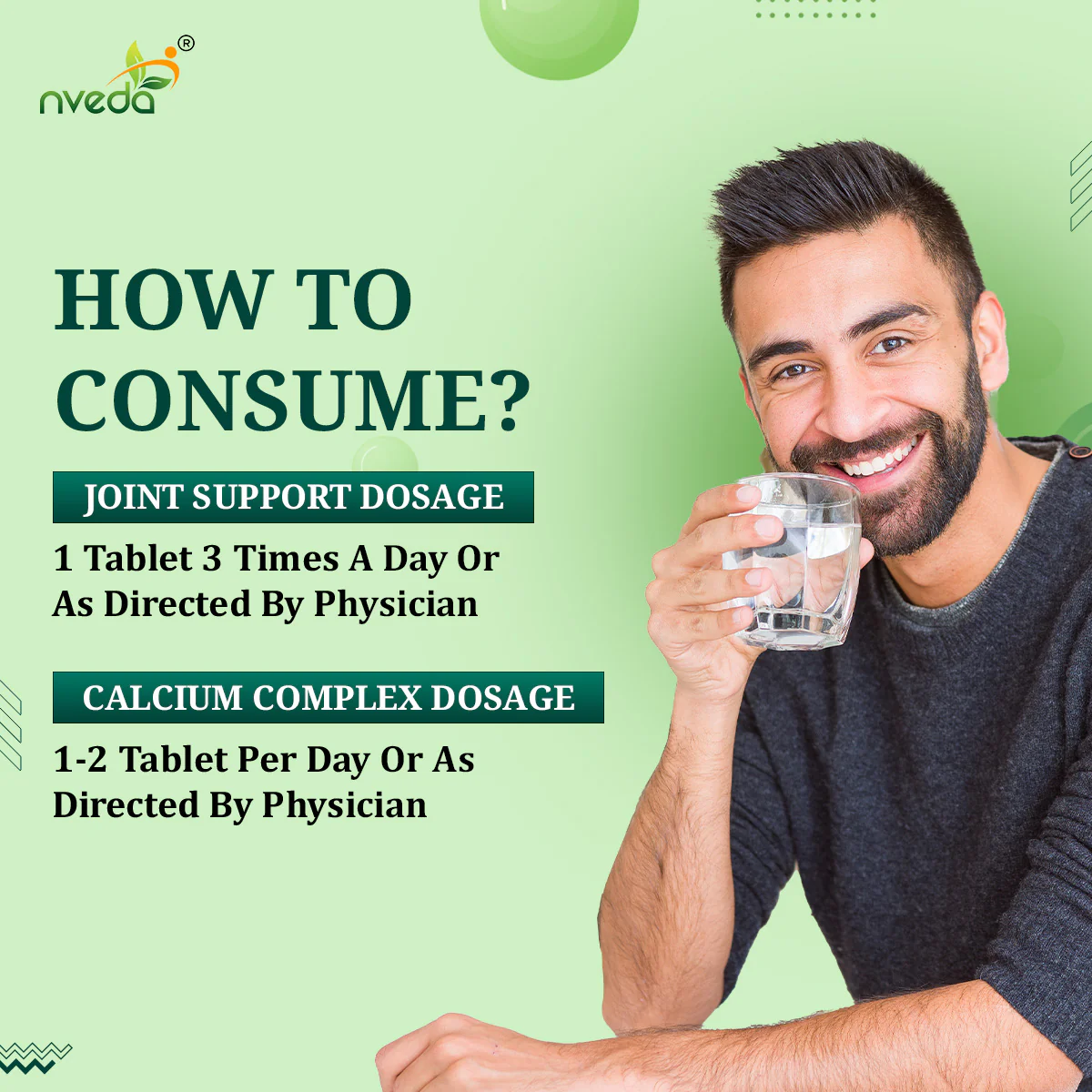 Nveda Joint Support 90 & Calcium - Complex Combo Pack - Image 5