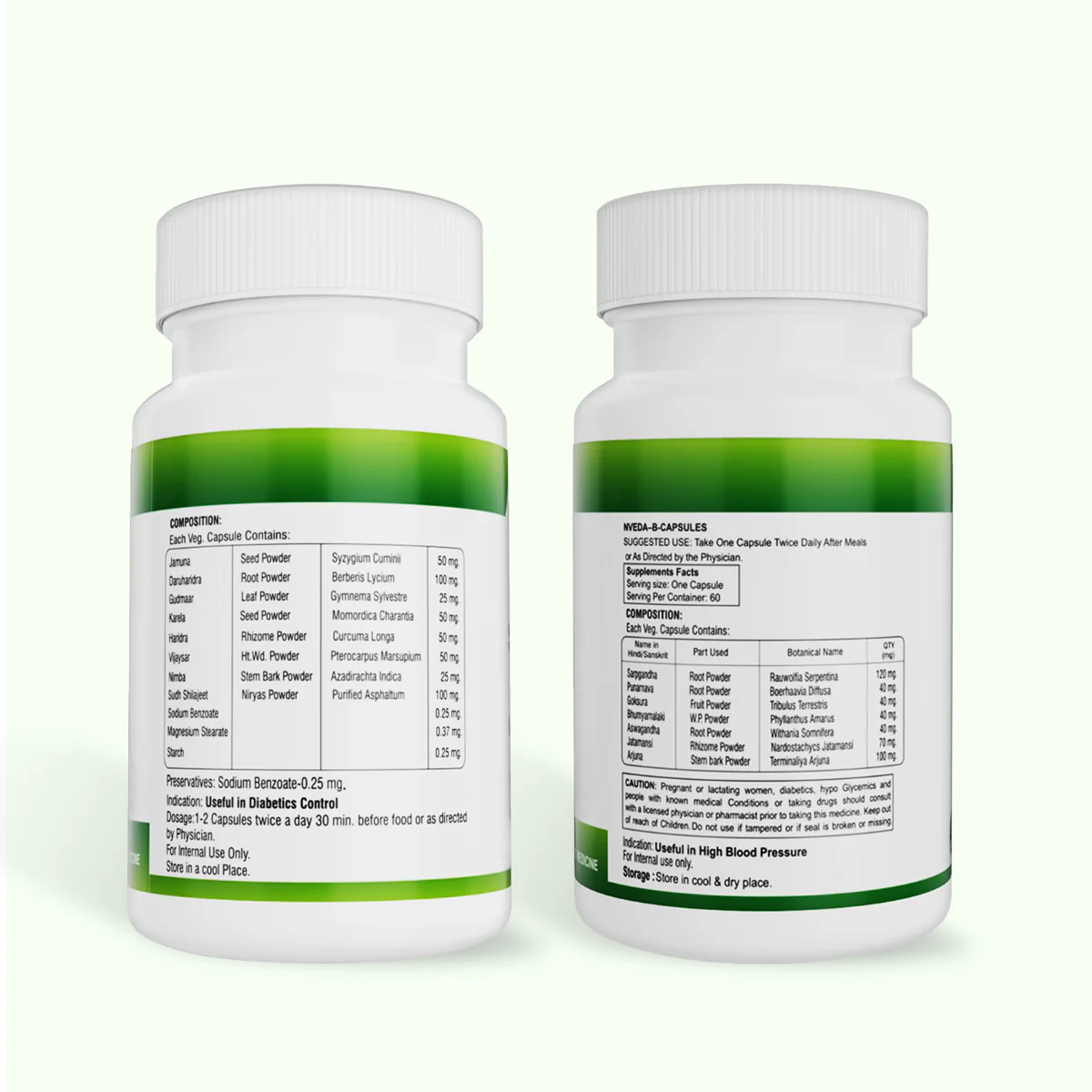 Nveda B-Capsules for BP Control  & SMB for Sugar Control - Combo Pack - Image 5