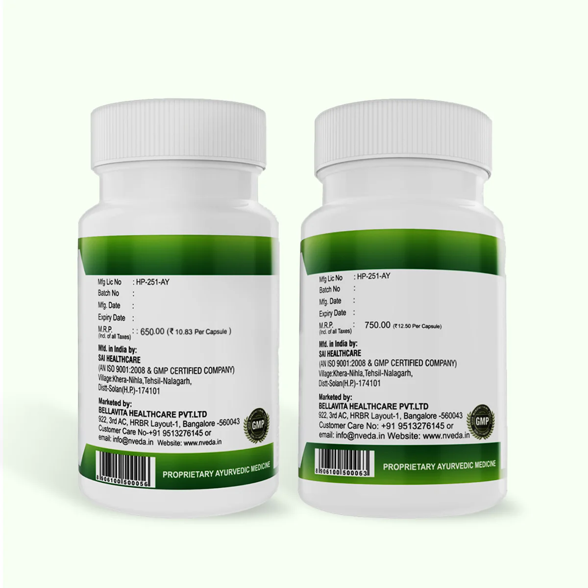 Nveda B-Capsules for BP Control  & SMB for Sugar Control - Combo Pack - Image 6