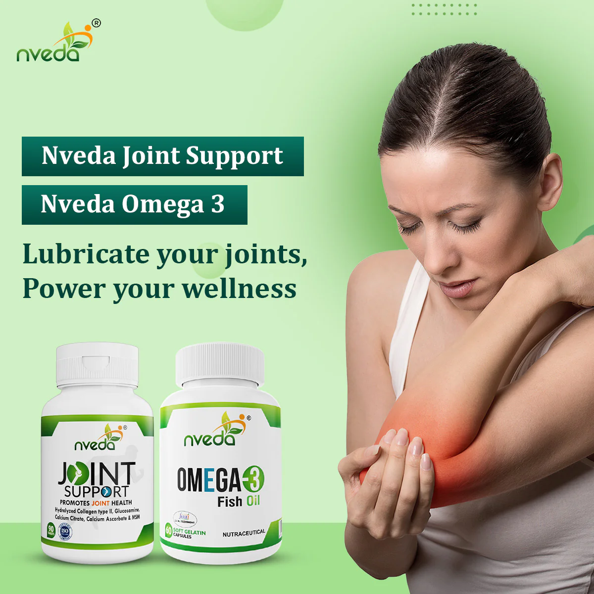 Nveda Joint Support 90 & Omega 3 Fish Oil - Combo Pack - Image 4