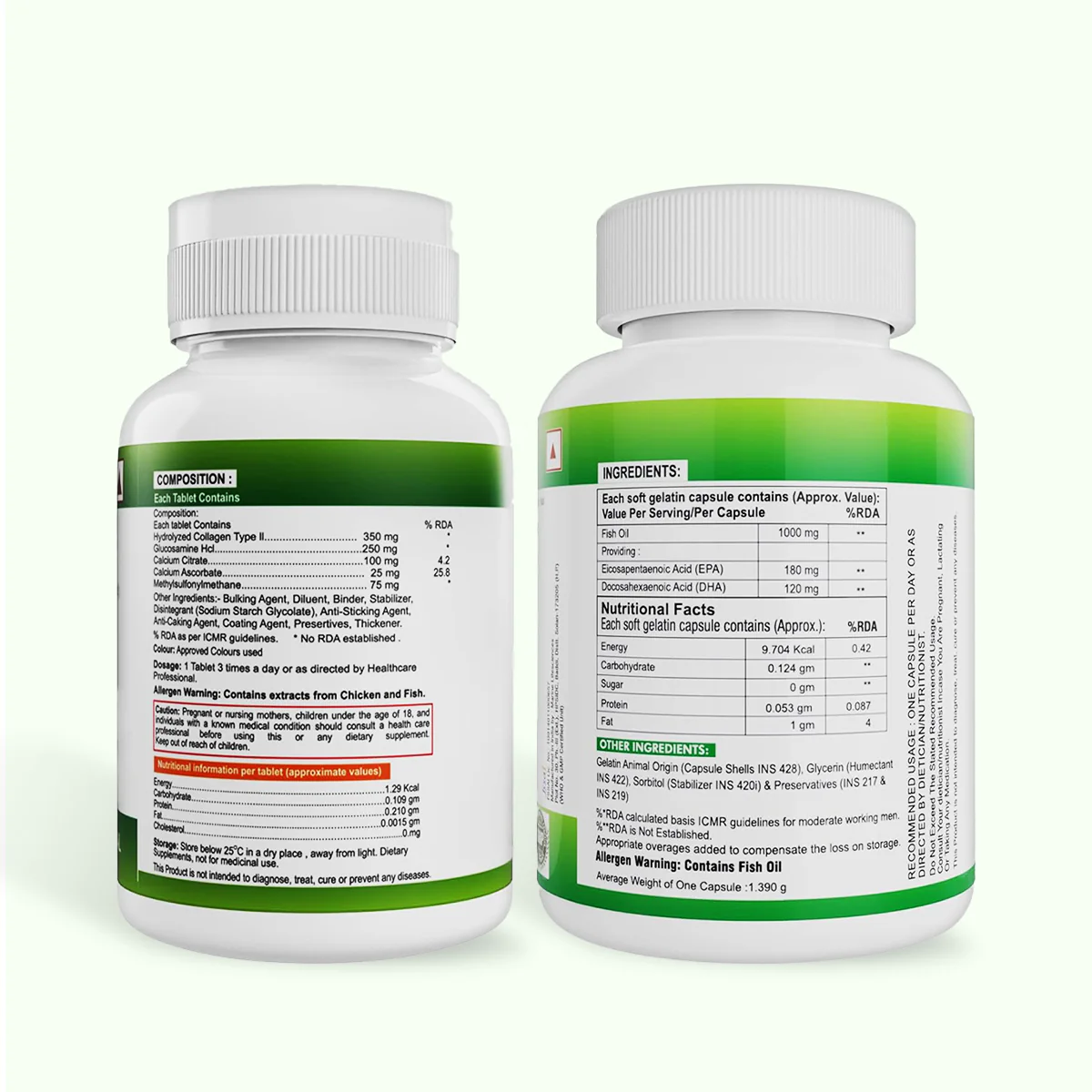 Nveda Joint Support 90 & Omega 3 Fish Oil - Combo Pack - Image 7