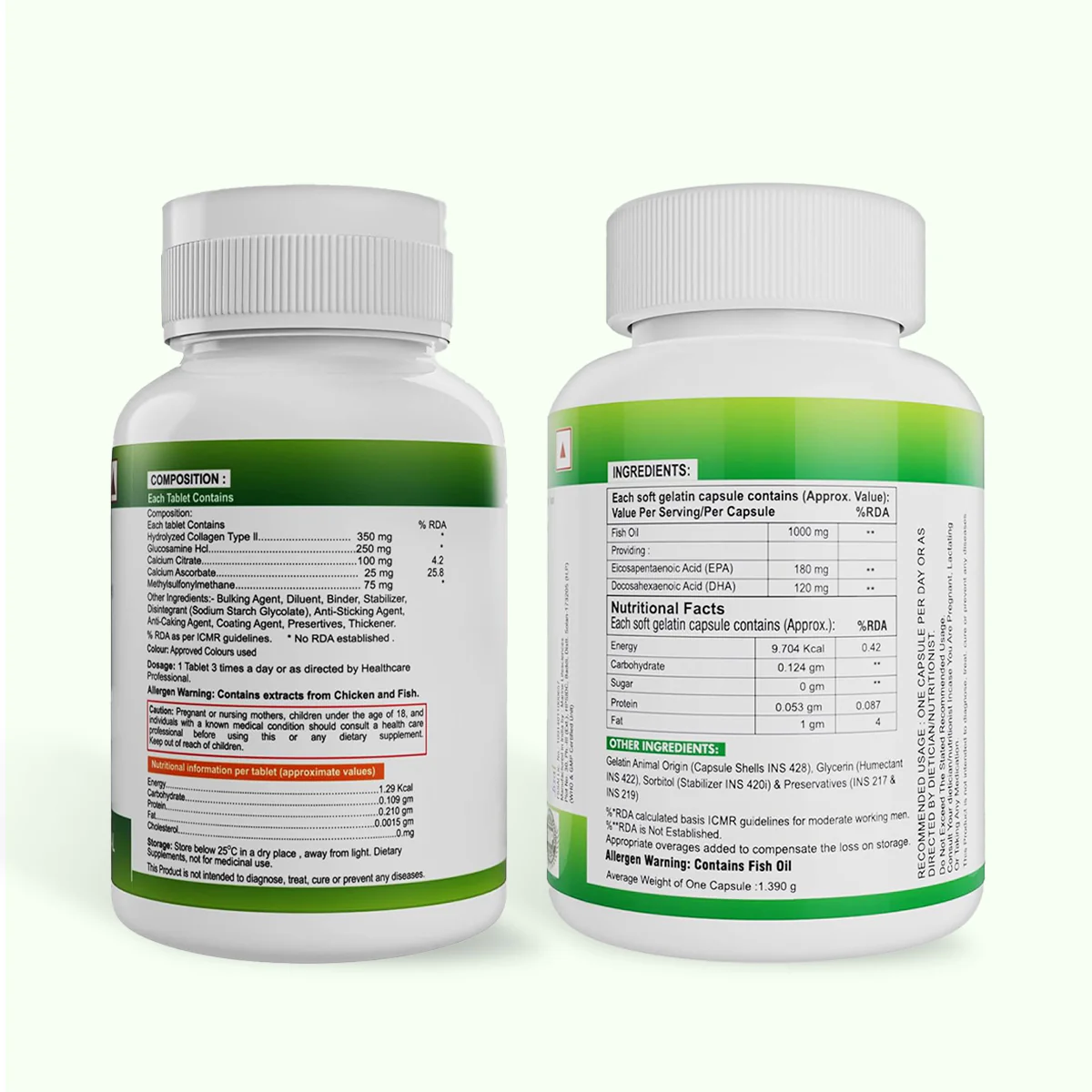 Nveda Combo Pack of Omega 3 Fish Oil - 60 Soft Gels & Joint Support for Keeping Joints Healthy for Men & Women - 60 Tablets - Image 7
