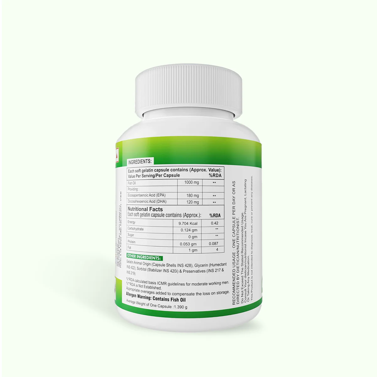 Nveda Omega-3 Fish Oil - 60 Soft Gels - Image 7